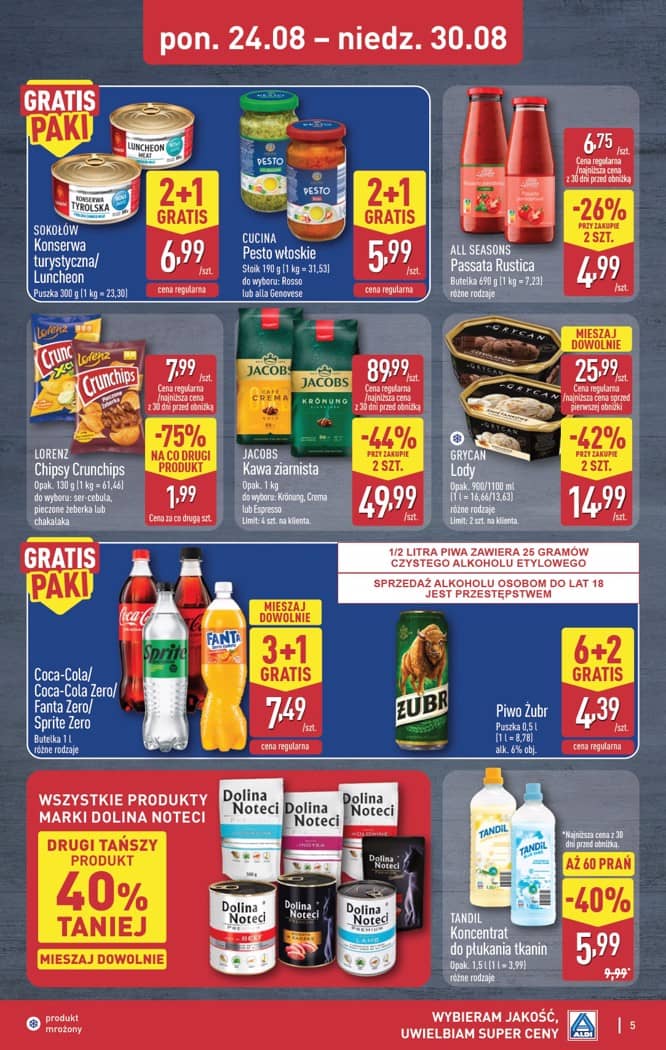 Aldi - Oferta weekendowa od czwartku 27.08 do niedzieli 30.08 5 puslapis