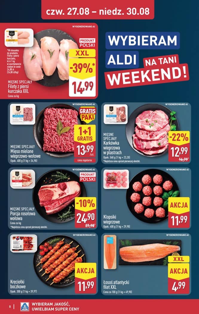 Aldi - Oferta weekendowa od czwartku 27.08 do niedzieli 30.08 8 puslapis