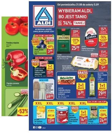 Aldi - Pełna oferta od poniedziałku 31.08 do soboty 5.09 IKI 2026-09-05