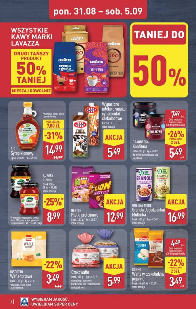 Aldi - Pełna oferta od poniedziałku 31.08 do soboty 5.09 18 puslapis