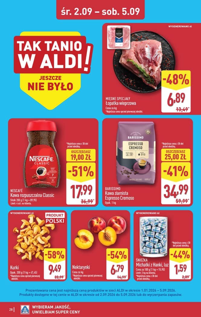 Aldi - Pełna oferta od poniedziałku 31.08 do soboty 5.09 28 puslapis