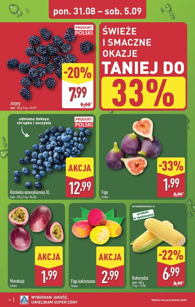 Aldi - Pełna oferta od poniedziałku 31.08 do soboty 5.09 4 puslapis