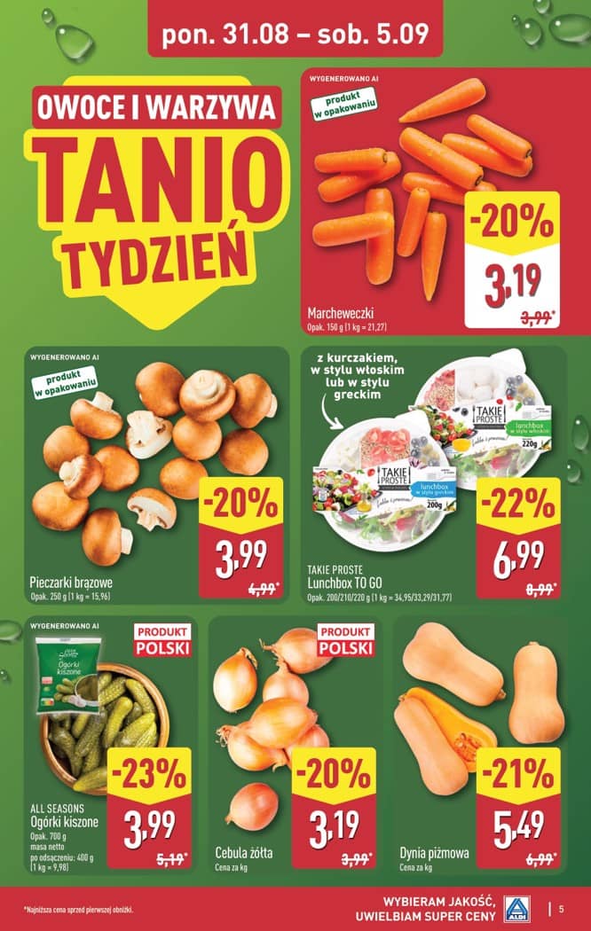 Aldi - Pełna oferta od poniedziałku 31.08 do soboty 5.09 5 puslapis