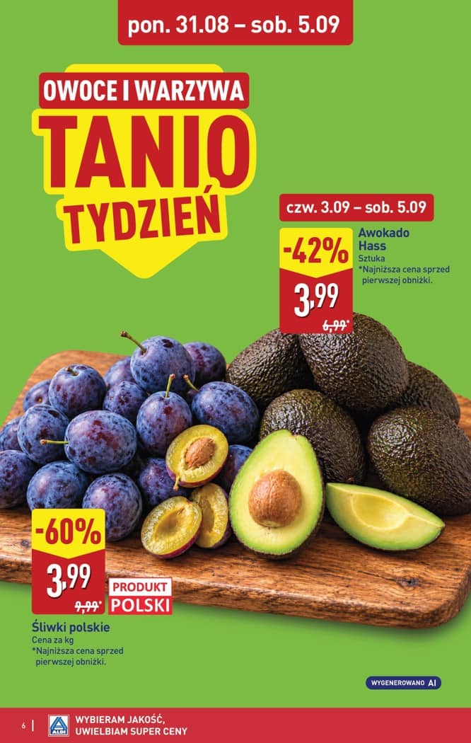Aldi - Pełna oferta od poniedziałku 31.08 do soboty 5.09 6 puslapis