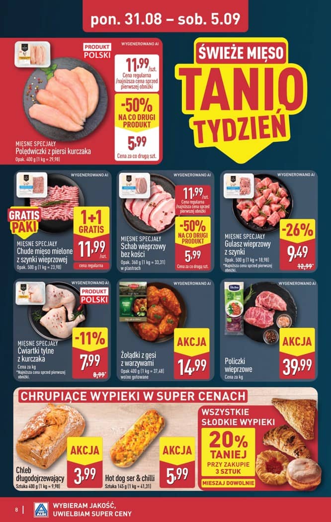 Aldi - Pełna oferta od poniedziałku 31.08 do soboty 5.09 8 puslapis