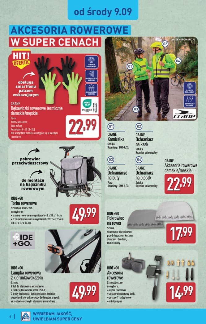 Aldi - Artykuły przemysłowe i tekstylia od środy 9.09 i od soboty 12.09 6 puslapis