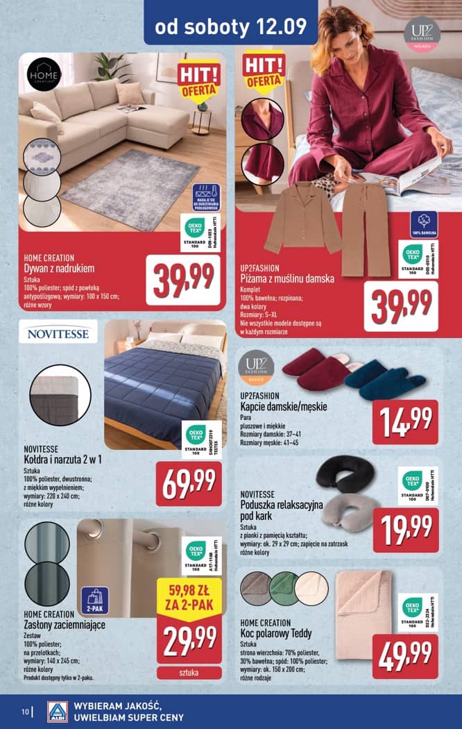 Aldi - Artykuły przemysłowe i tekstylia od środy 9.09 i od soboty 12.09 10 puslapis