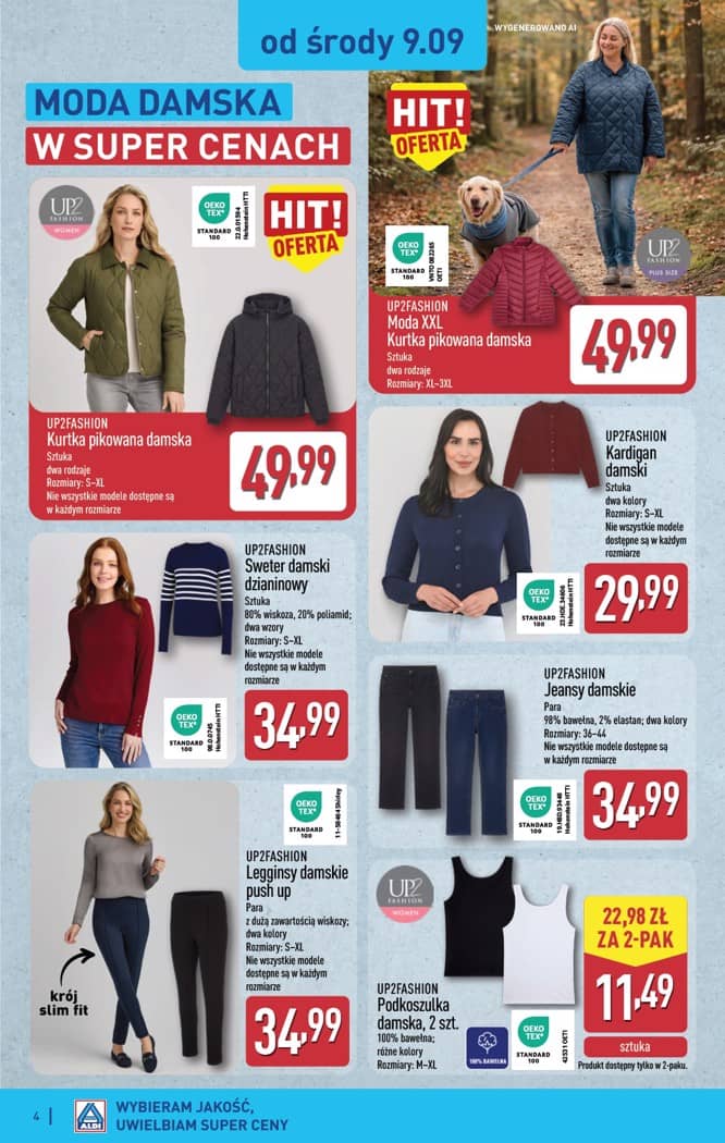 Aldi - Artykuły przemysłowe i tekstylia od środy 9.09 i od soboty 12.09 4 puslapis