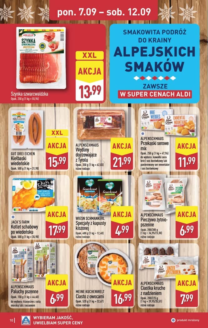 Aldi - Pełna oferta od poniedziałku 07.09 do soboty 12.09 10 puslapis
