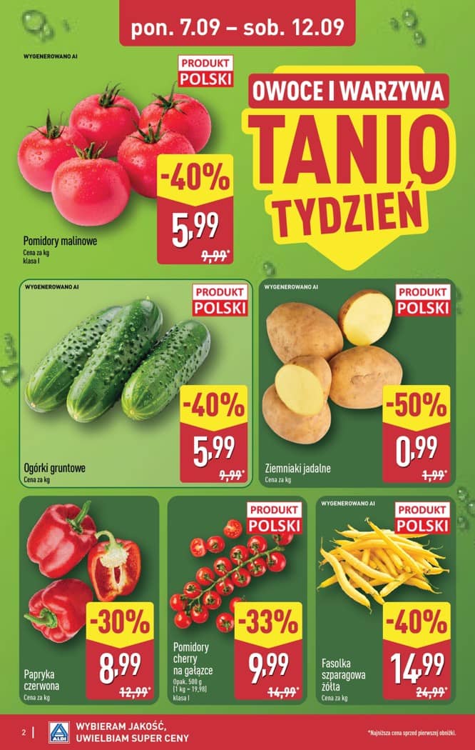 Aldi - Pełna oferta od poniedziałku 07.09 do soboty 12.09 2 puslapis
