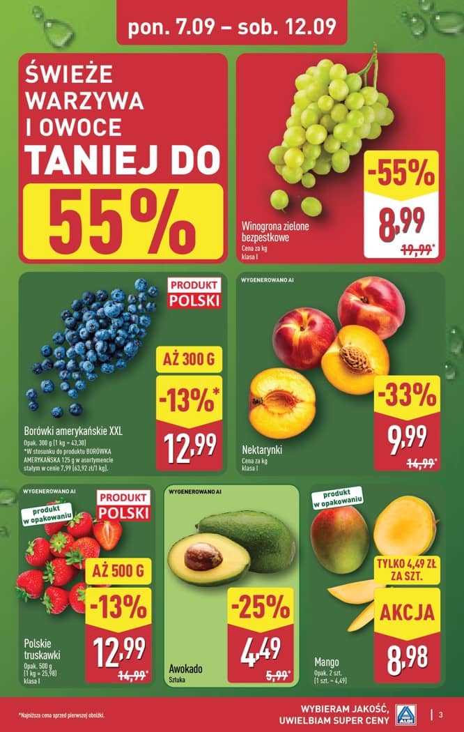 Aldi - Pełna oferta od poniedziałku 07.09 do soboty 12.09 3 puslapis