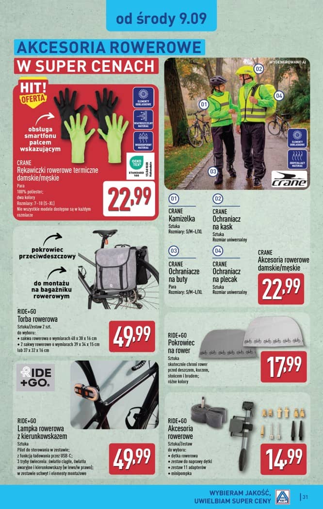 Aldi - Pełna oferta od poniedziałku 07.09 do soboty 12.09 31 puslapis