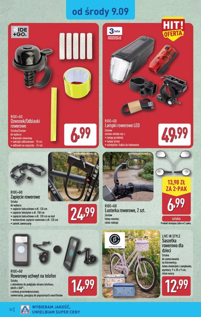 Aldi - Pełna oferta od poniedziałku 07.09 do soboty 12.09 32 puslapis