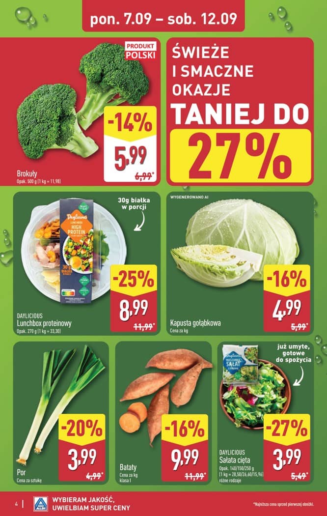 Aldi - Pełna oferta od poniedziałku 07.09 do soboty 12.09 4 puslapis