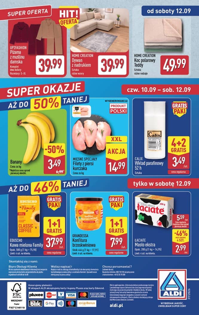 Aldi - Pełna oferta od poniedziałku 07.09 do soboty 12.09 48 puslapis