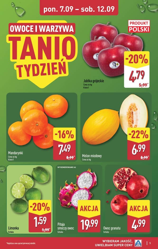 Aldi - Pełna oferta od poniedziałku 07.09 do soboty 12.09 5 puslapis