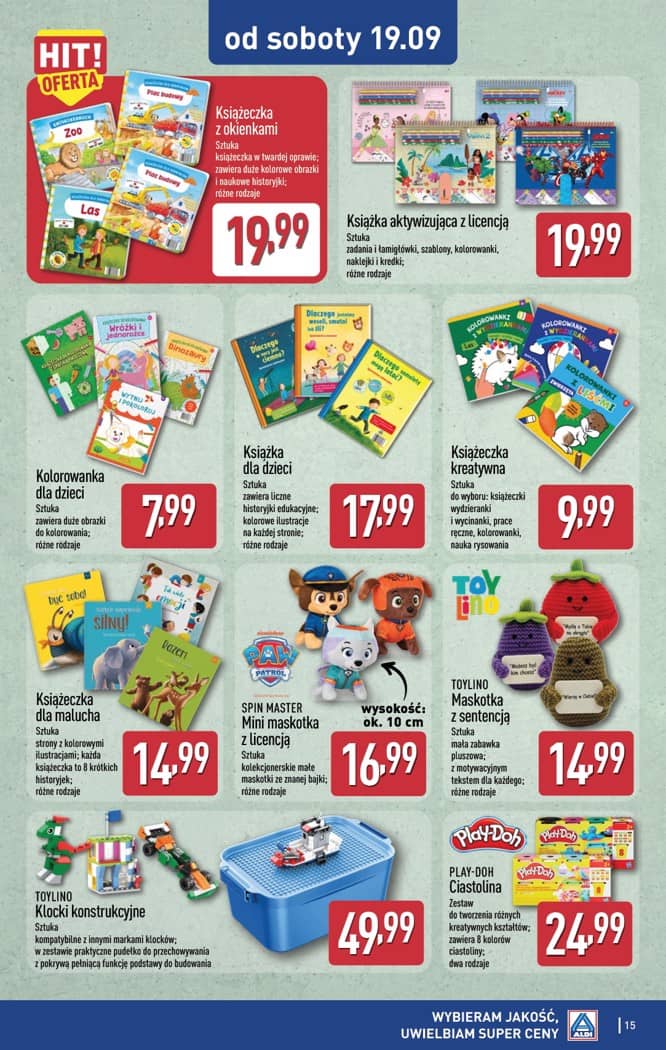 Aldi - Artykuły przemysłowe i tekstylia od środy 16.09 i od soboty 19.09 15 puslapis
