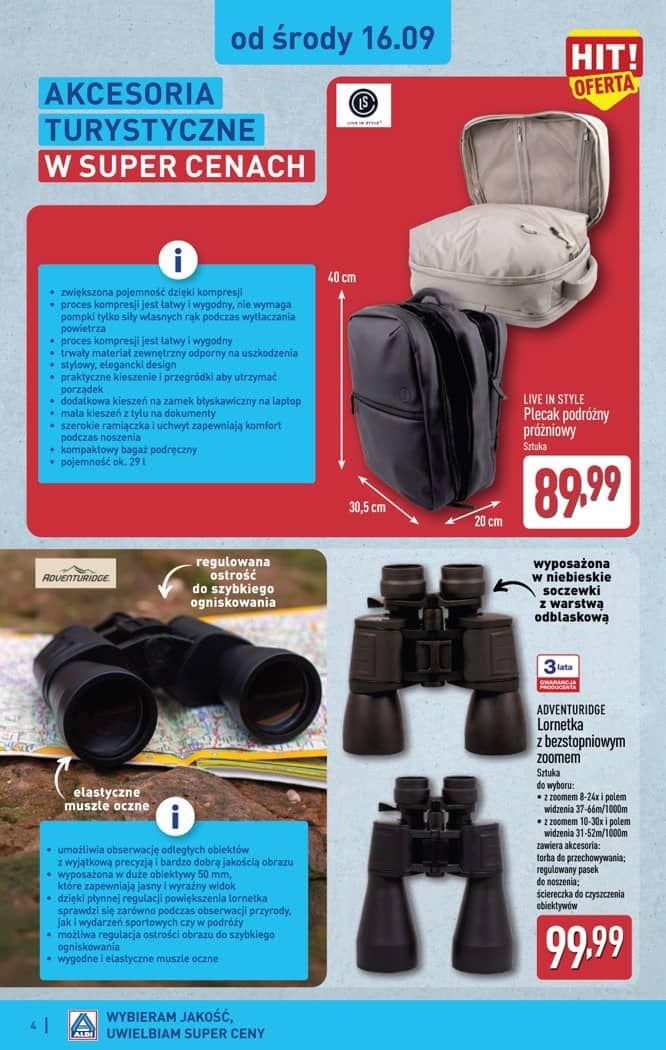 Aldi - Artykuły przemysłowe i tekstylia od środy 16.09 i od soboty 19.09 4 puslapis