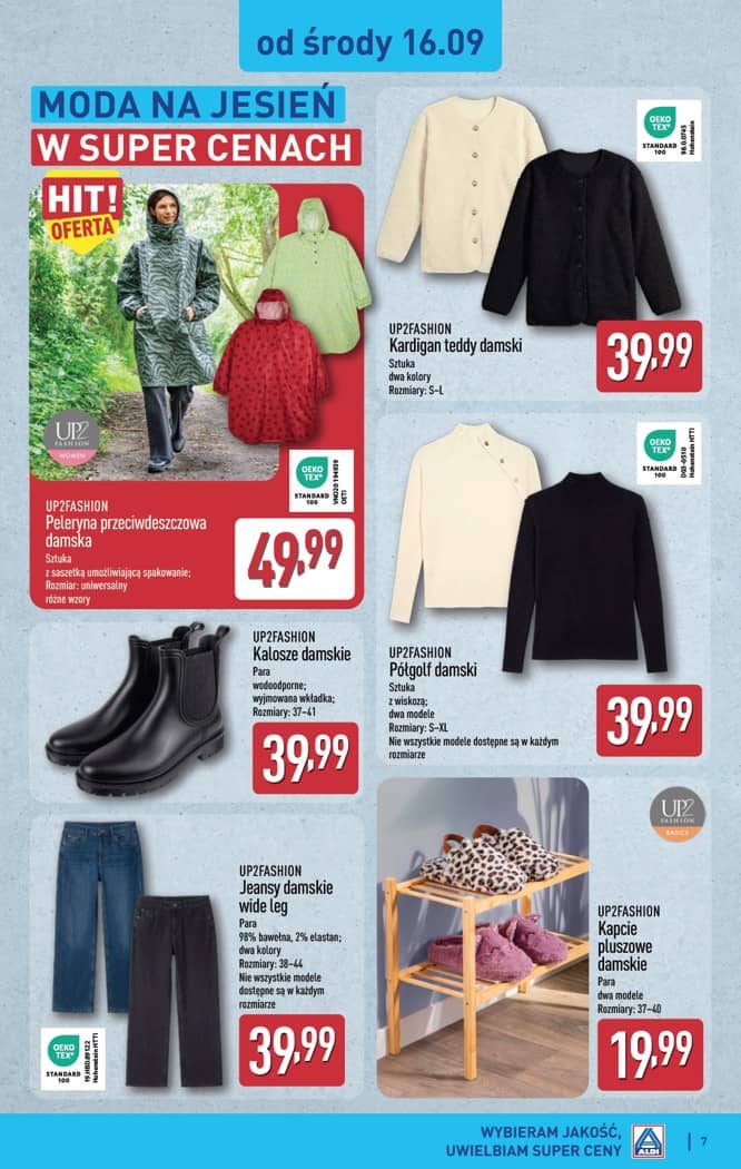 Aldi - Artykuły przemysłowe i tekstylia od środy 16.09 i od soboty 19.09 7 puslapis