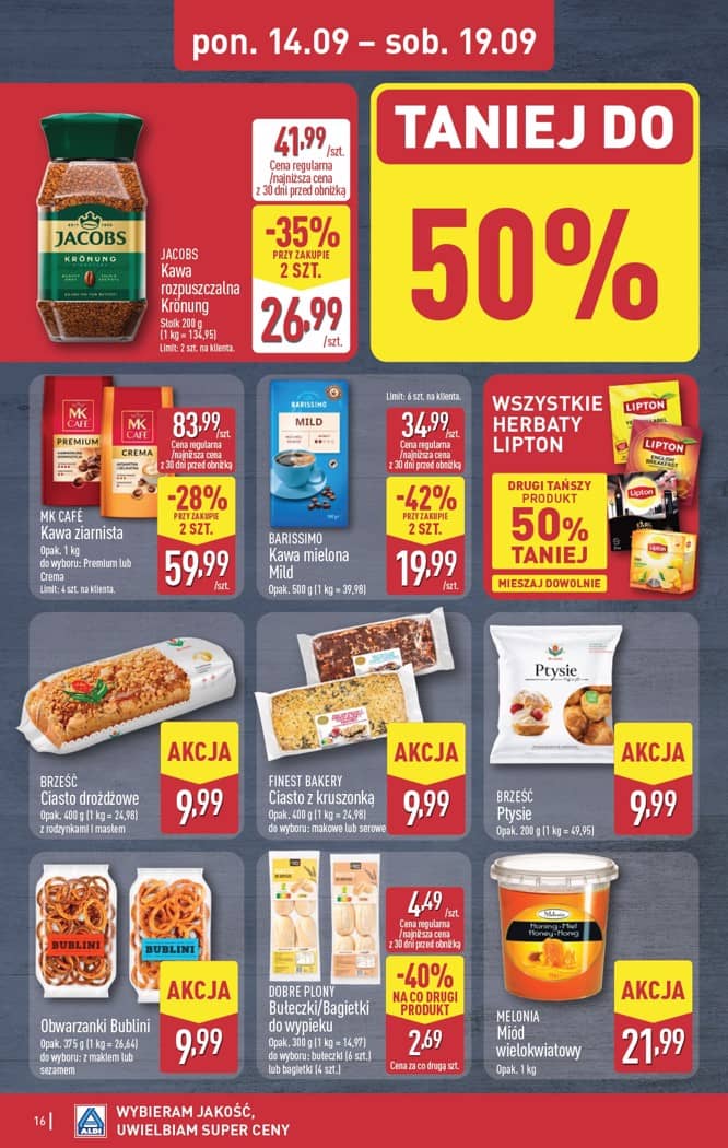 Aldi - Pełna oferta od poniedziałku 14.09 do soboty 19.09 16 puslapis