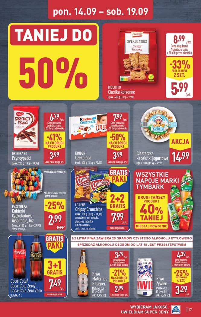 Aldi - Pełna oferta od poniedziałku 14.09 do soboty 19.09 17 puslapis