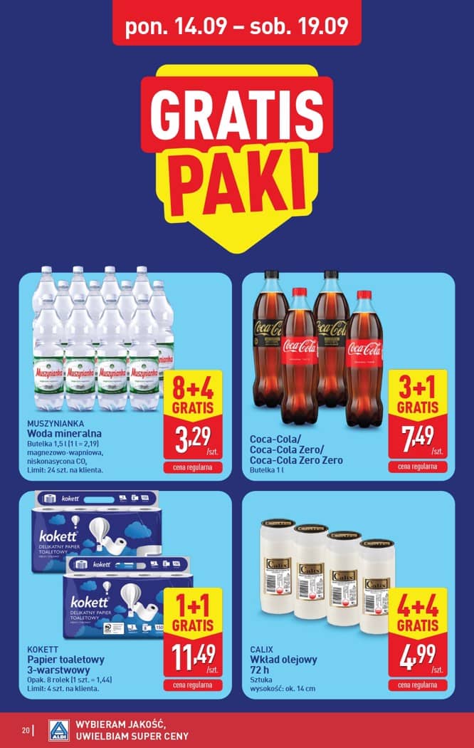 Aldi - Pełna oferta od poniedziałku 14.09 do soboty 19.09 20 puslapis