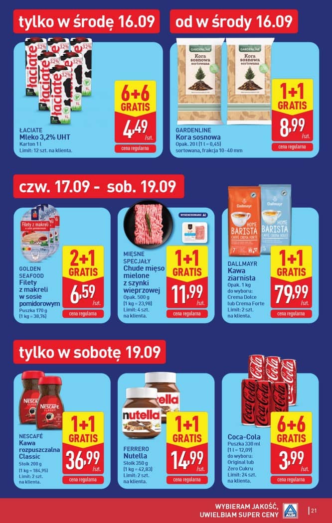 Aldi - Pełna oferta od poniedziałku 14.09 do soboty 19.09 21 puslapis