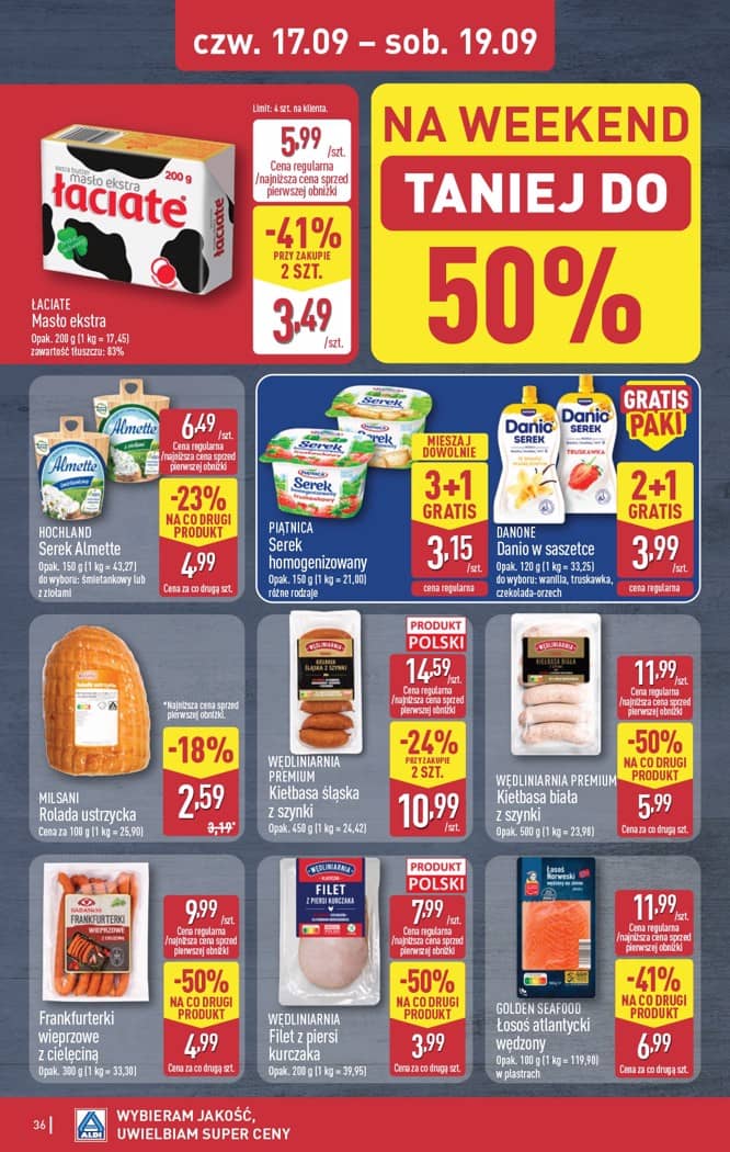 Aldi - Pełna oferta od poniedziałku 14.09 do soboty 19.09 36 puslapis
