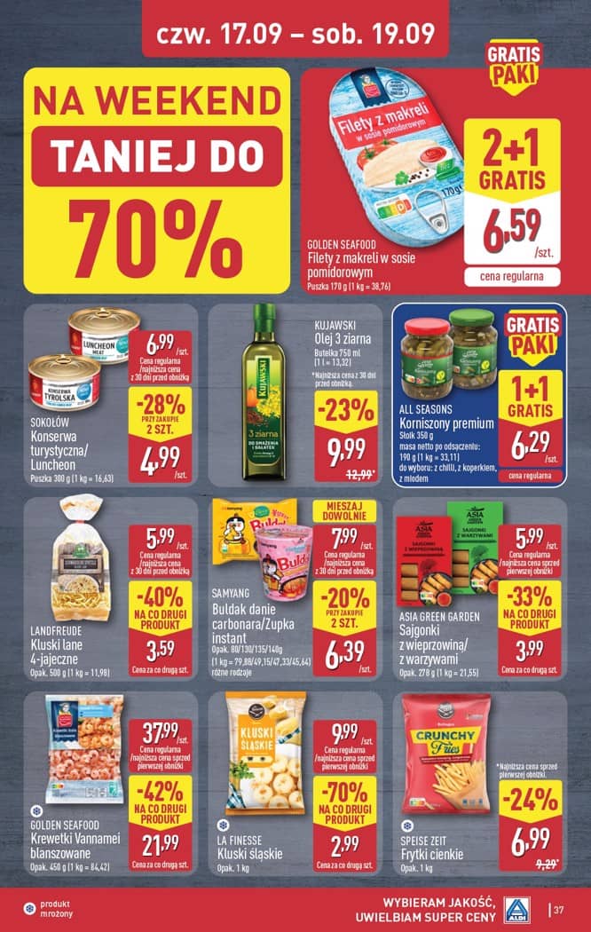 Aldi - Pełna oferta od poniedziałku 14.09 do soboty 19.09 37 puslapis