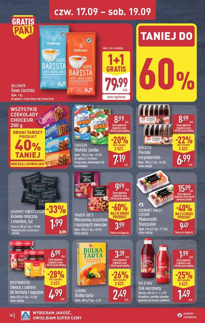 Aldi - Pełna oferta od poniedziałku 14.09 do soboty 19.09 38 puslapis