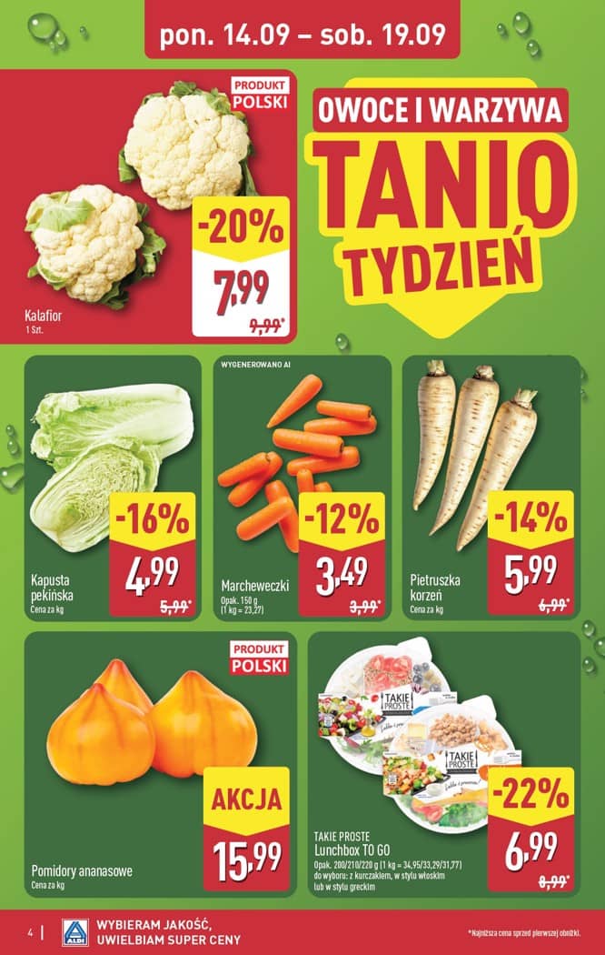Aldi - Pełna oferta od poniedziałku 14.09 do soboty 19.09 4 puslapis