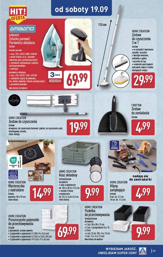 Aldi - Pełna oferta od poniedziałku 14.09 do soboty 19.09 49 puslapis