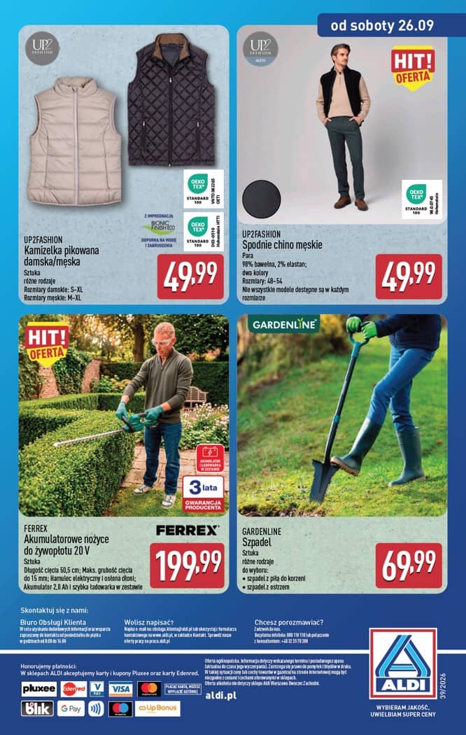 Aldi - Artykuły przemysłowe i tekstylia od środy 23.09 i od soboty 26.09 15 puslapis