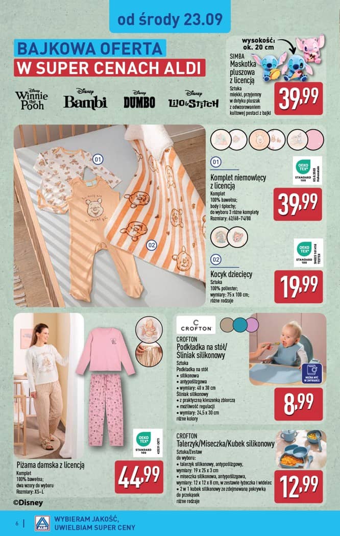 Aldi - Artykuły przemysłowe i tekstylia od środy 23.09 i od soboty 26.09 6 puslapis