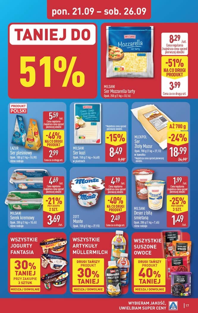 Aldi - Pełna oferta od poniedziałku 21.09 do soboty 26.09 17 puslapis