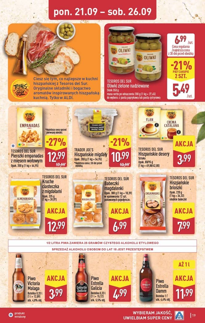Aldi - Pełna oferta od poniedziałku 21.09 do soboty 26.09 19 puslapis