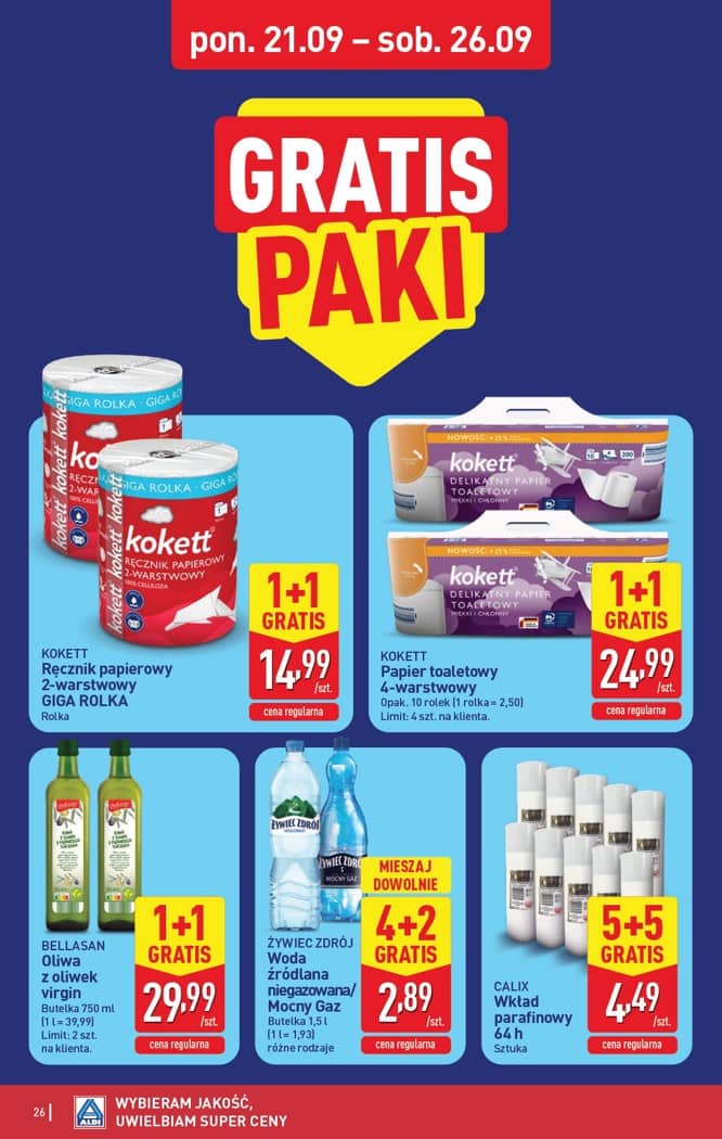 Aldi - Pełna oferta od poniedziałku 21.09 do soboty 26.09 26 puslapis