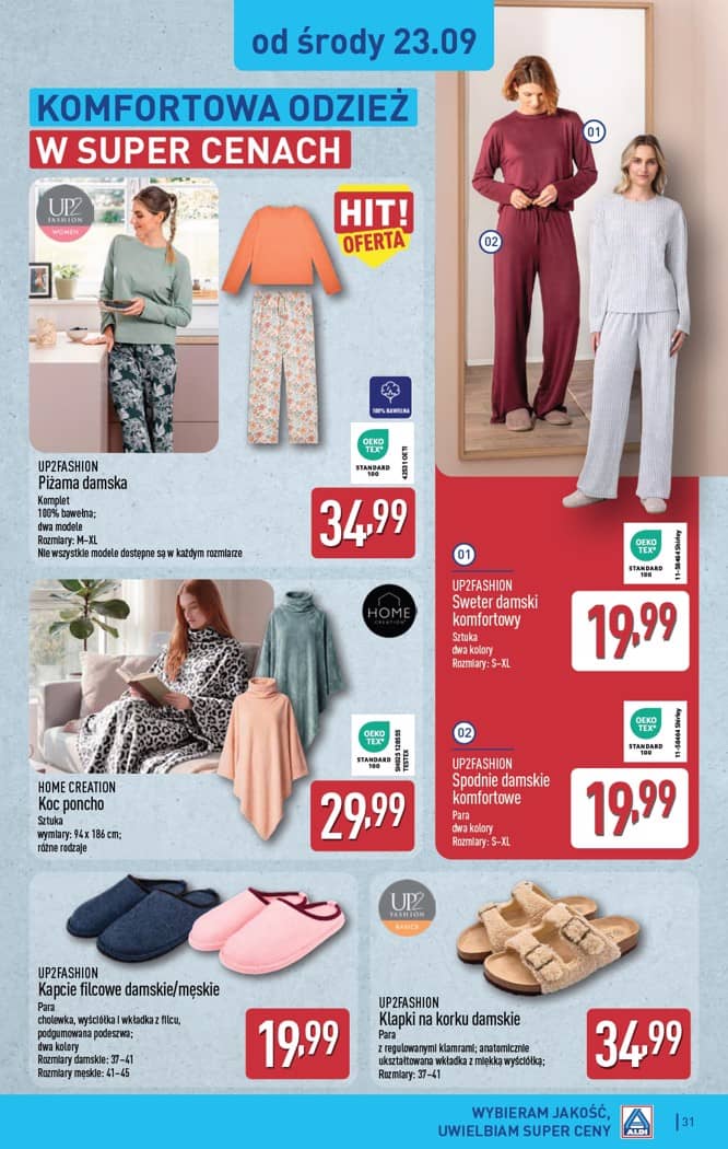 Aldi - Pełna oferta od poniedziałku 21.09 do soboty 26.09 31 puslapis