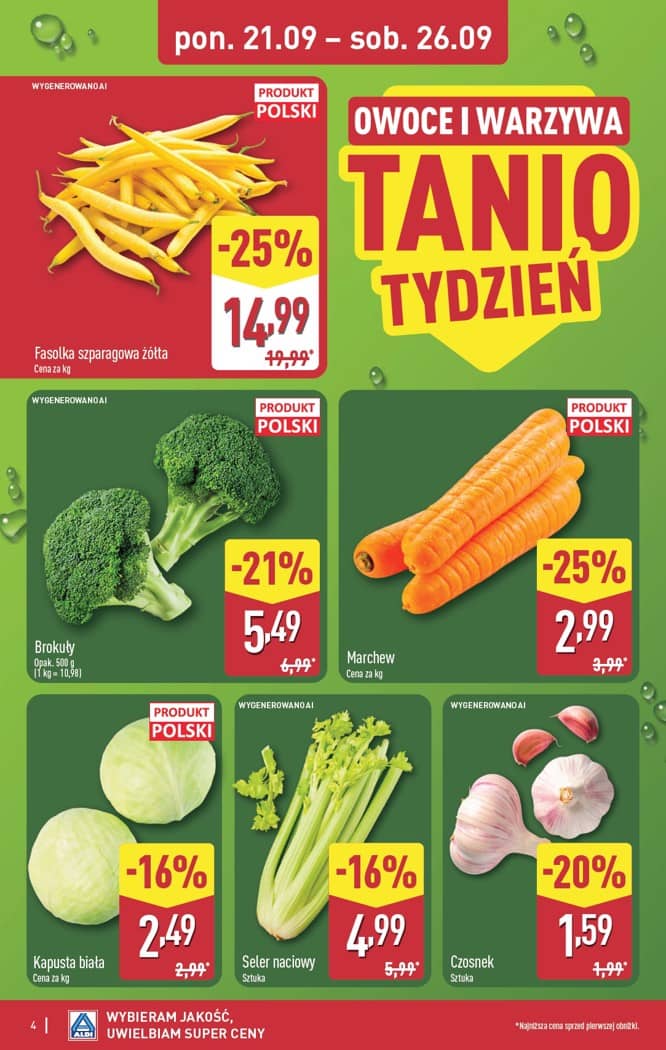 Aldi - Pełna oferta od poniedziałku 21.09 do soboty 26.09 4 puslapis