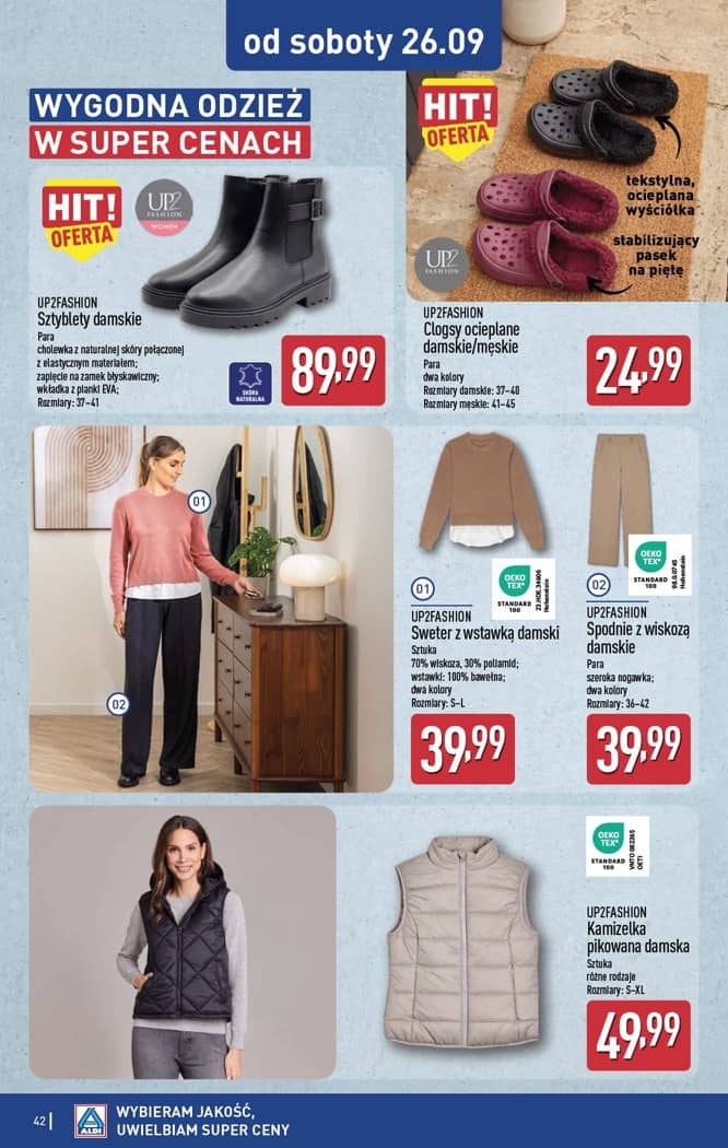 Aldi - Pełna oferta od poniedziałku 21.09 do soboty 26.09 42 puslapis