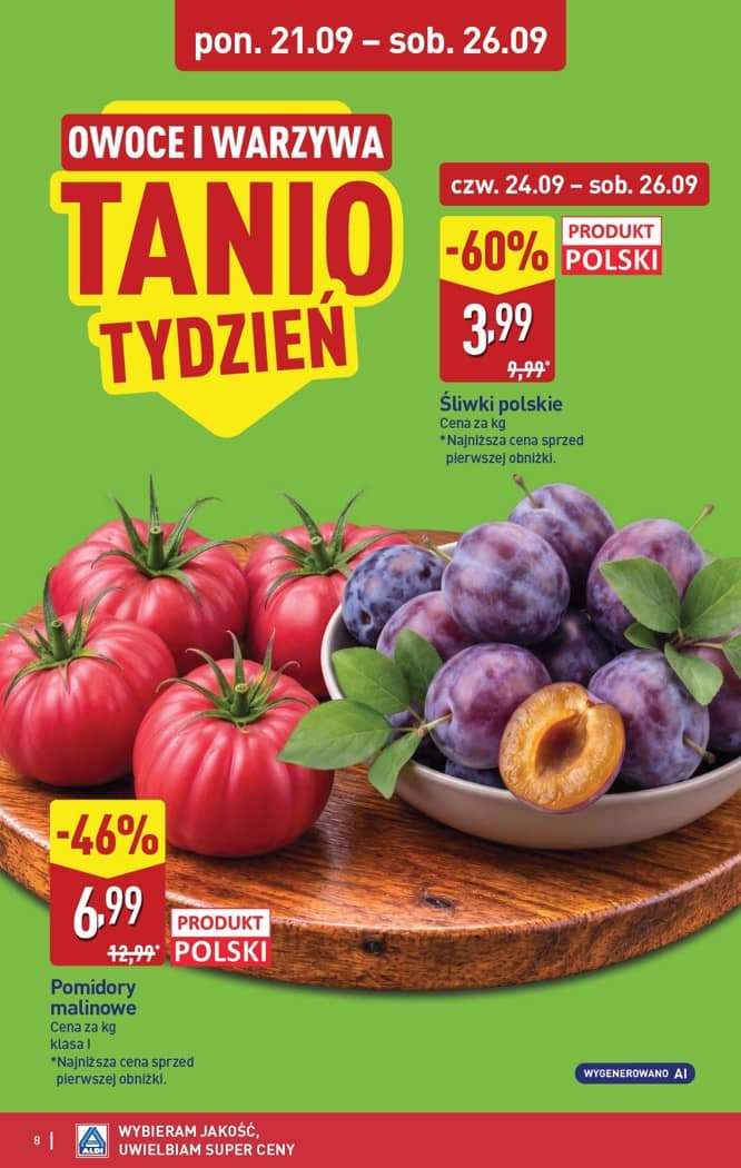 Aldi - Pełna oferta od poniedziałku 21.09 do soboty 26.09 8 puslapis