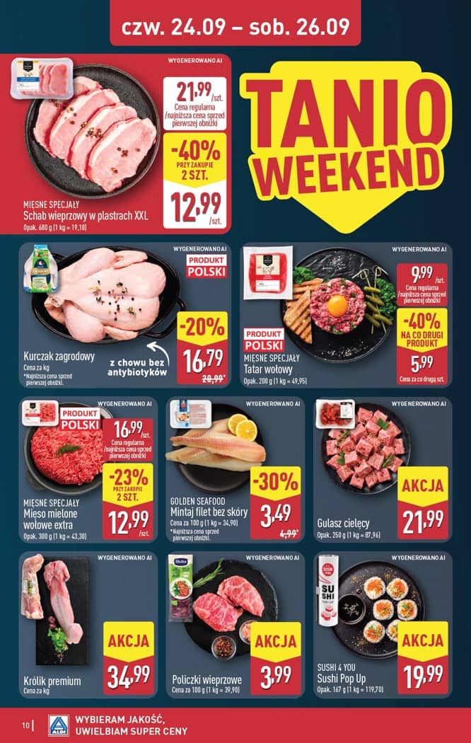 Aldi - Oferta weekendowa od czwartku 24.09 do soboty 26.09 10 puslapis