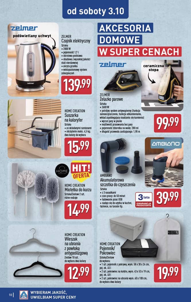 Aldi - Artykuły przemysłowe i tekstylia od środy 30.09 i od soboty 3.10 10 puslapis
