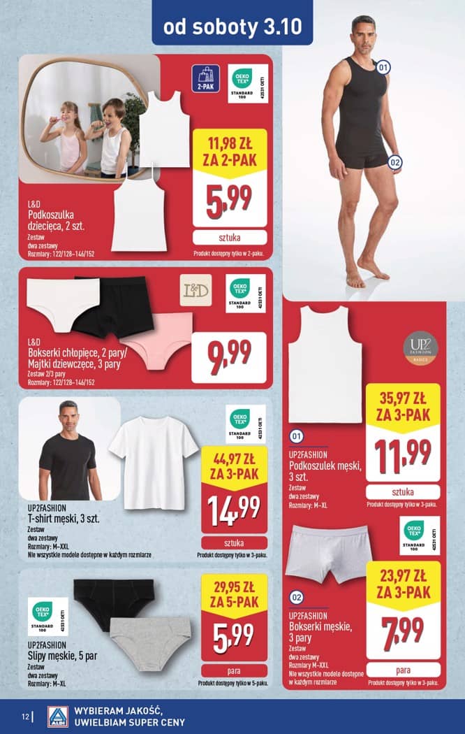 Aldi - Artykuły przemysłowe i tekstylia od środy 30.09 i od soboty 3.10 12 puslapis
