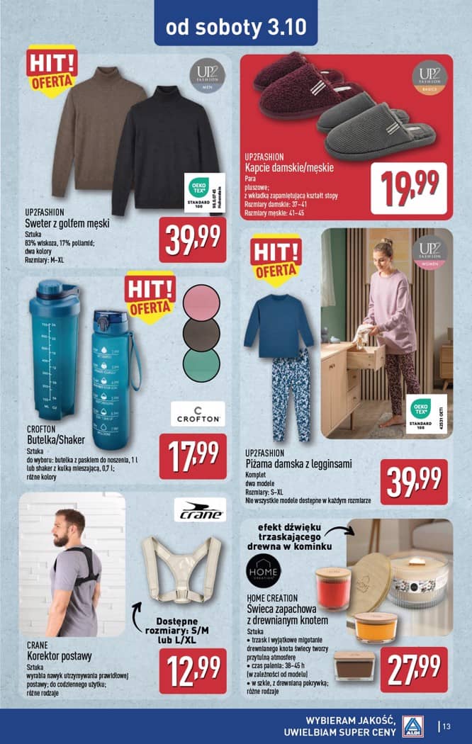 Aldi - Artykuły przemysłowe i tekstylia od środy 30.09 i od soboty 3.10 13 puslapis