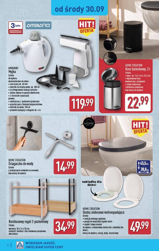 Aldi - Artykuły przemysłowe i tekstylia od środy 30.09 i od soboty 3.10 4 puslapis