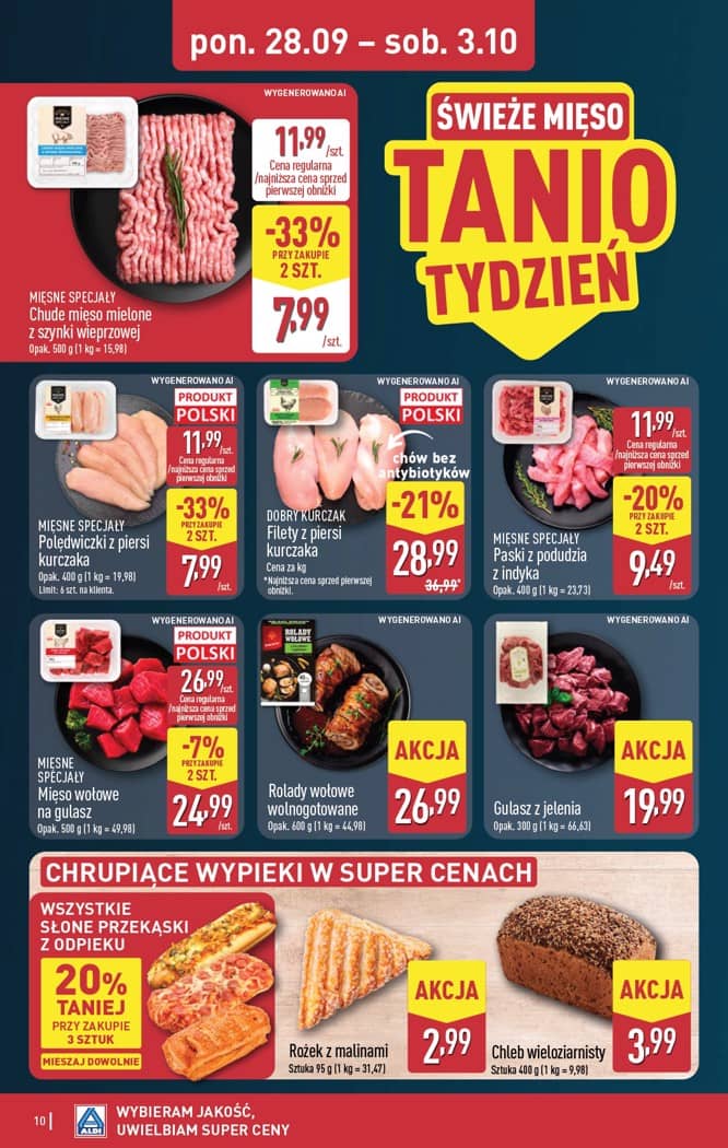 Aldi - Pełna oferta od poniedziałku 28.09 do soboty 3.10 10 puslapis