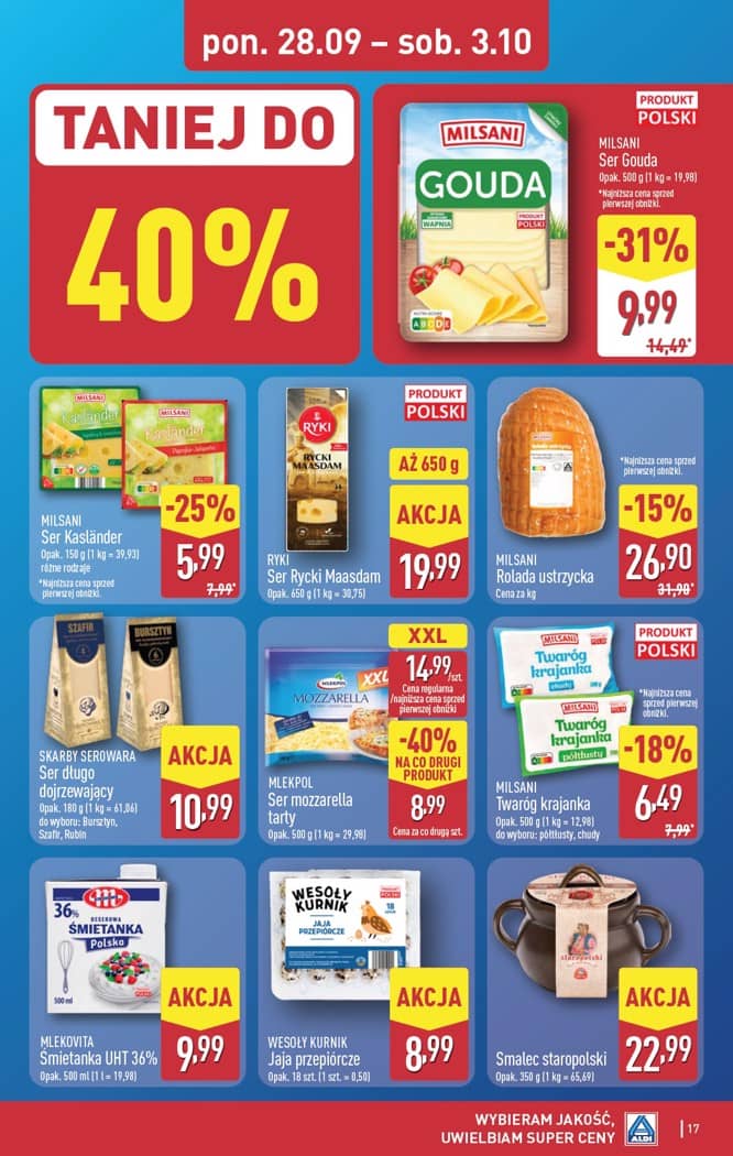 Aldi - Pełna oferta od poniedziałku 28.09 do soboty 3.10 17 puslapis