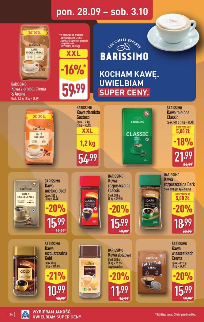 Aldi - Pełna oferta od poniedziałku 28.09 do soboty 3.10 24 puslapis
