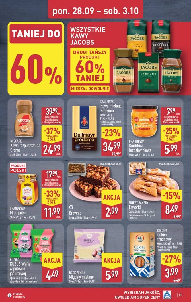 Aldi - Pełna oferta od poniedziałku 28.09 do soboty 3.10 25 puslapis
